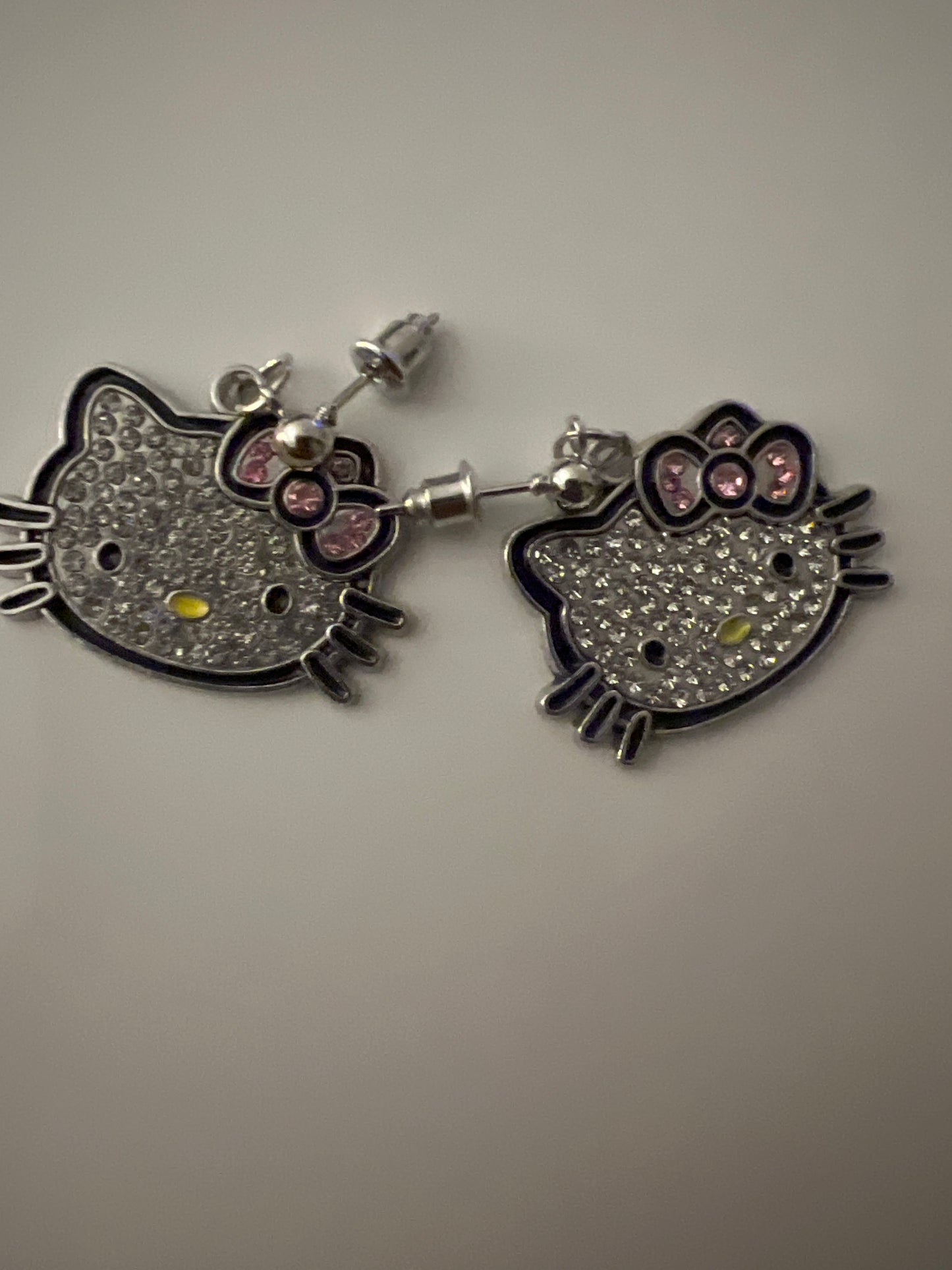 Pink kitty Earrings