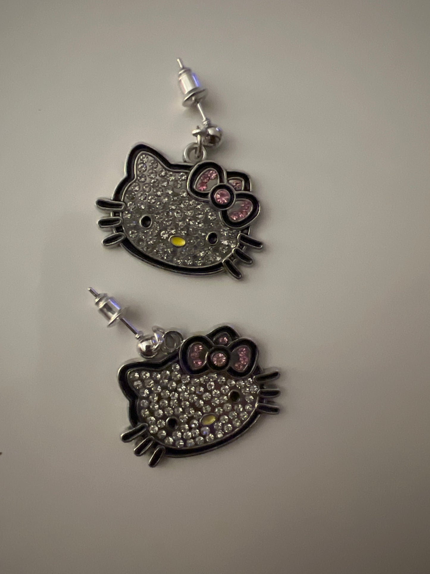 Pink kitty Earrings