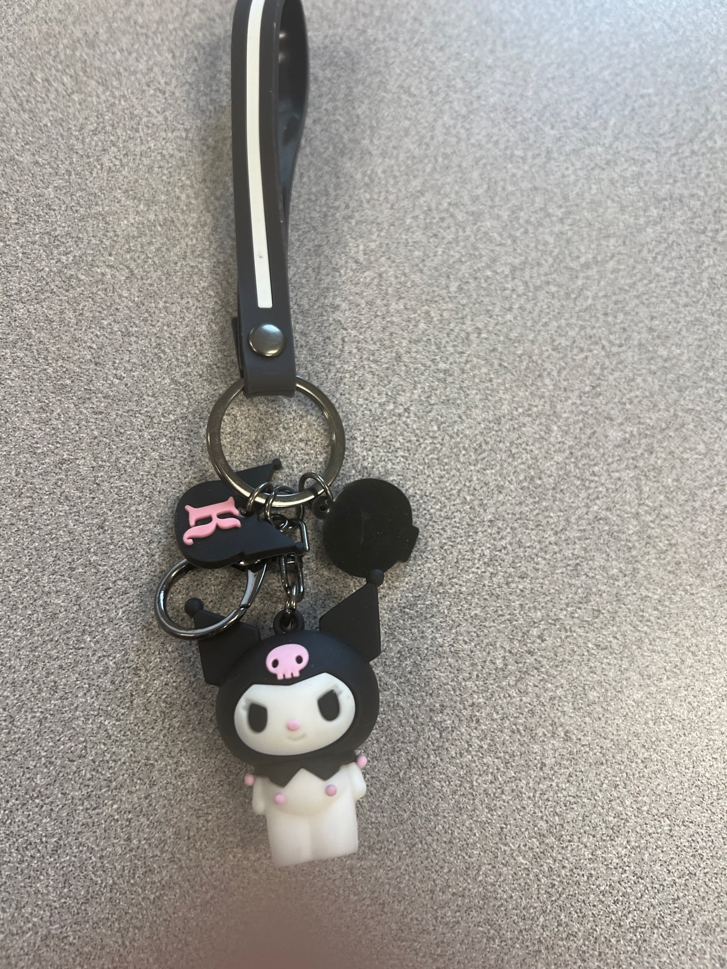 Black Kuromi keychain