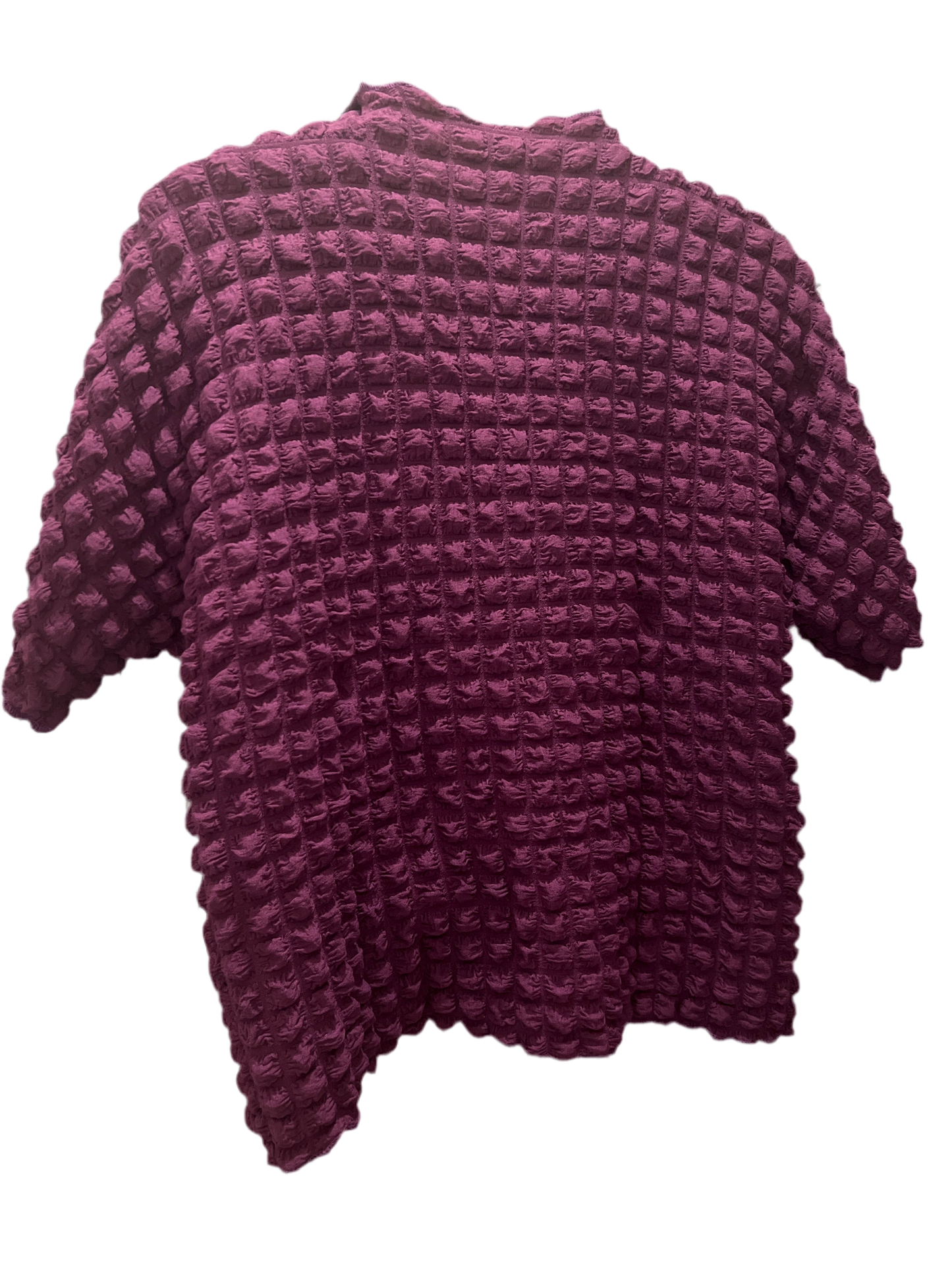 Plus size O/S bubble shrug