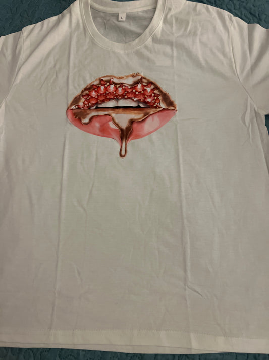 Pink Bling Lip Tee