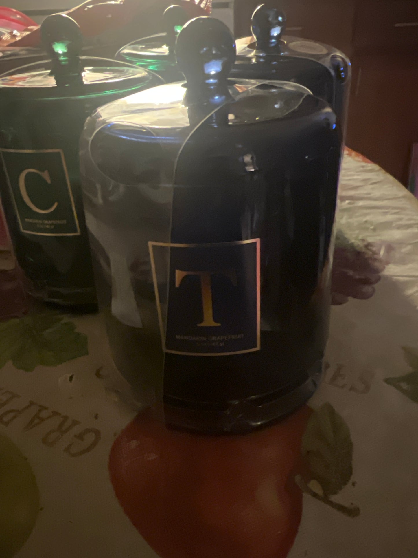 Monogram Glass 16oz candle