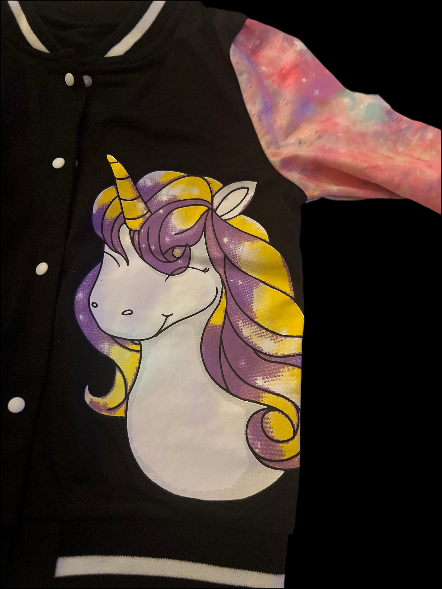 Enchanting varsity unicorn 🦄 jacket perfect for spring