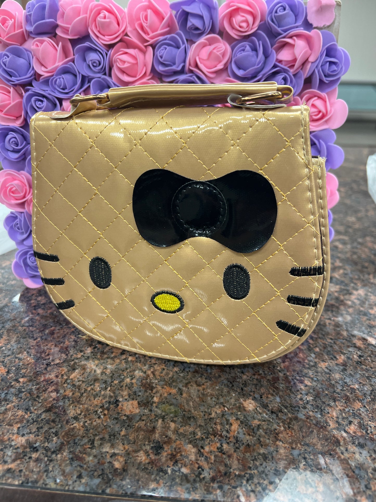 Gold Kitty Purse