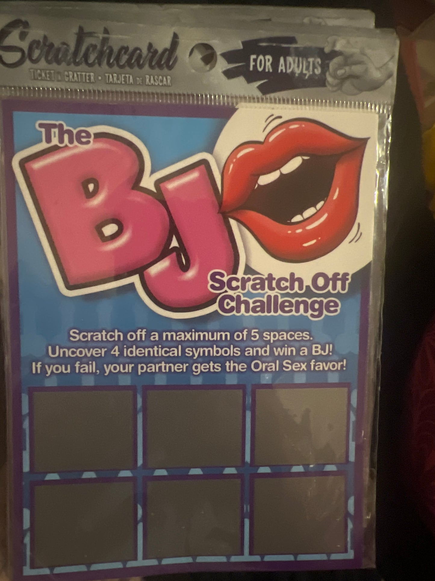 Scratch card 4 Adults