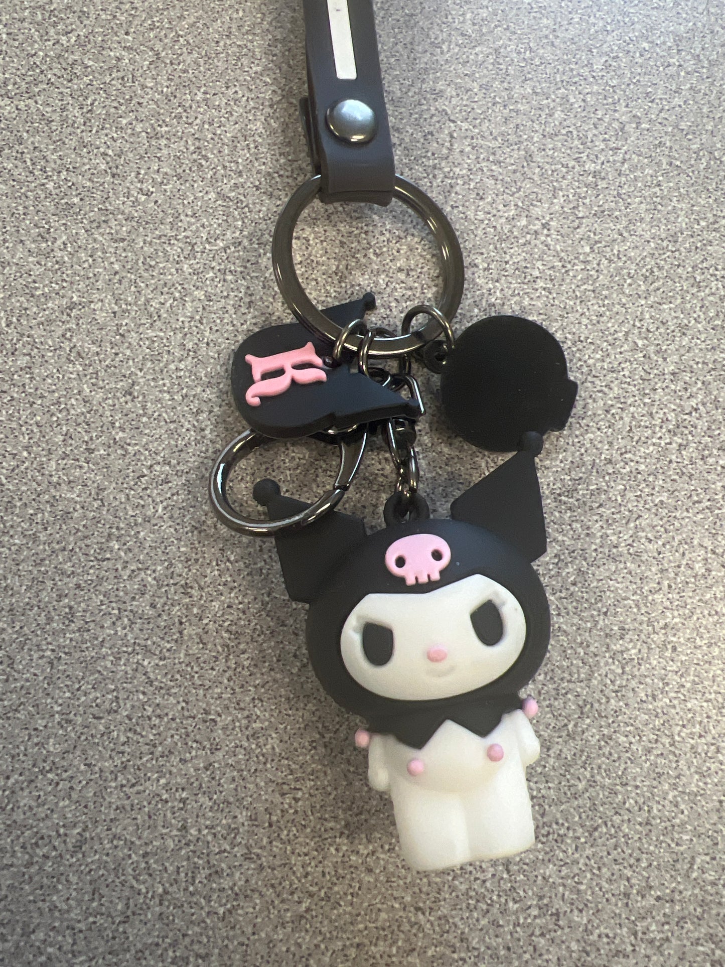 Black Kuromi keychain