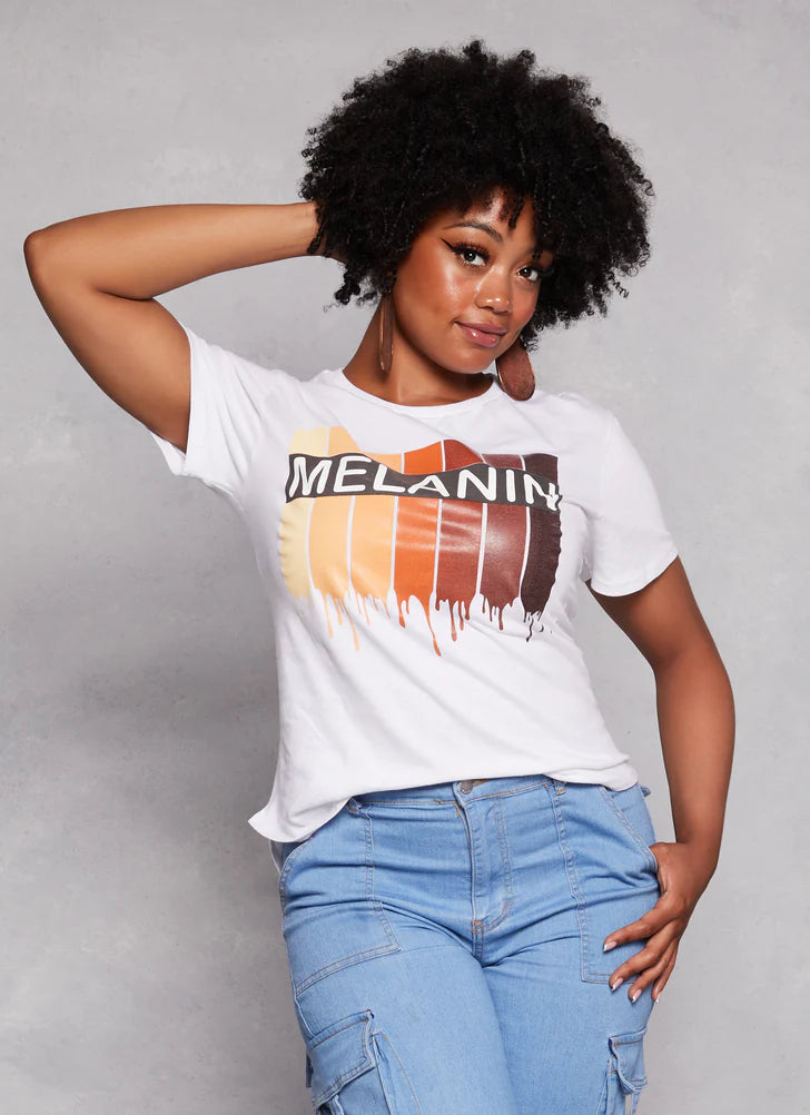 Melanin Popp’n plus size Tee