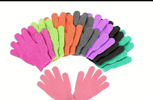 Exfoliating body gloves